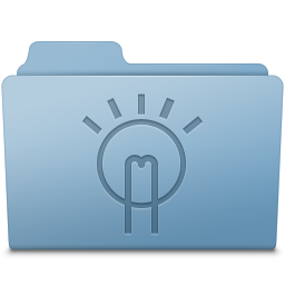 Idea Folder Blue Icon 256x256 png